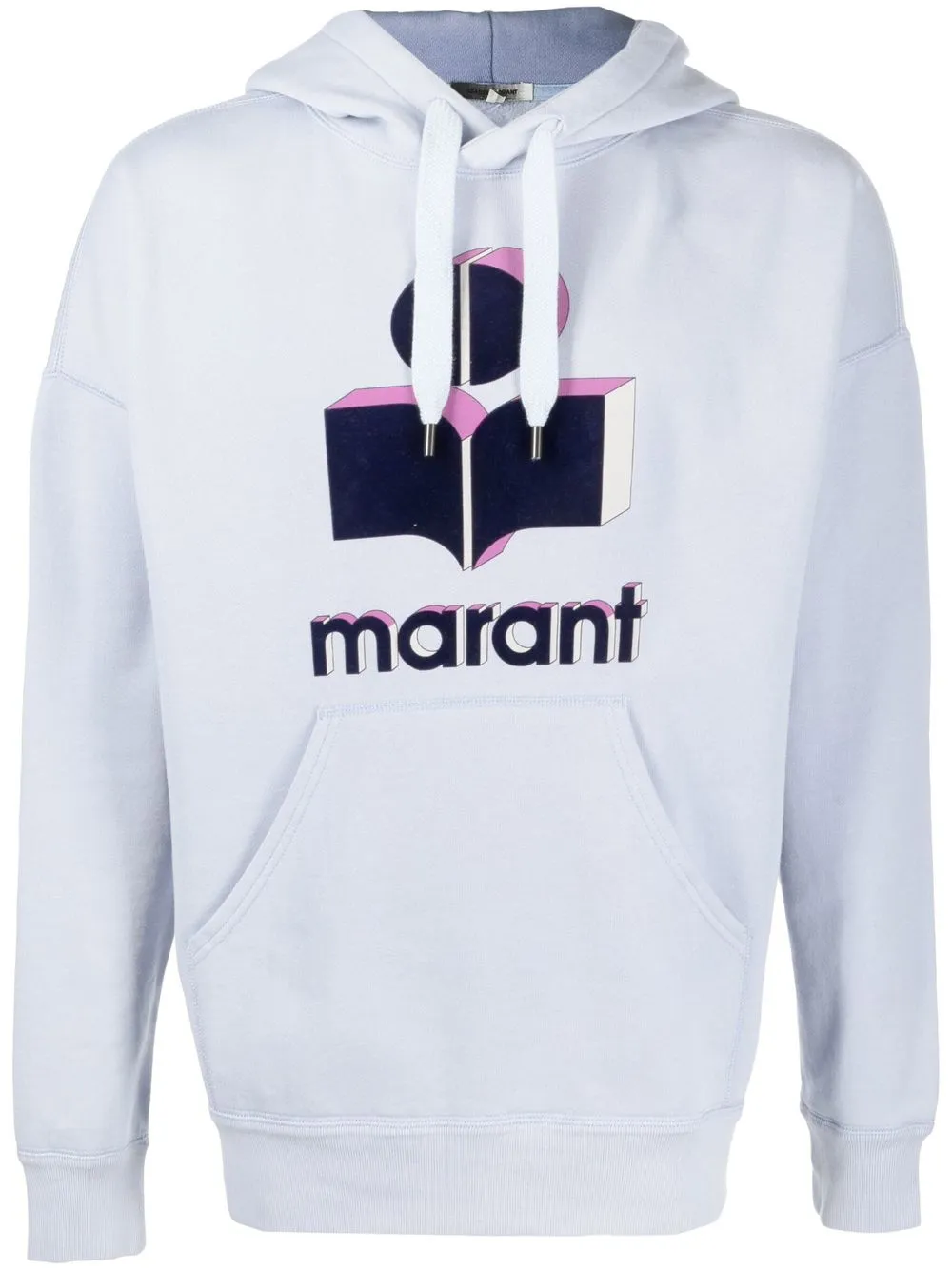 

Isabel Marant logo print hoodie - Blue