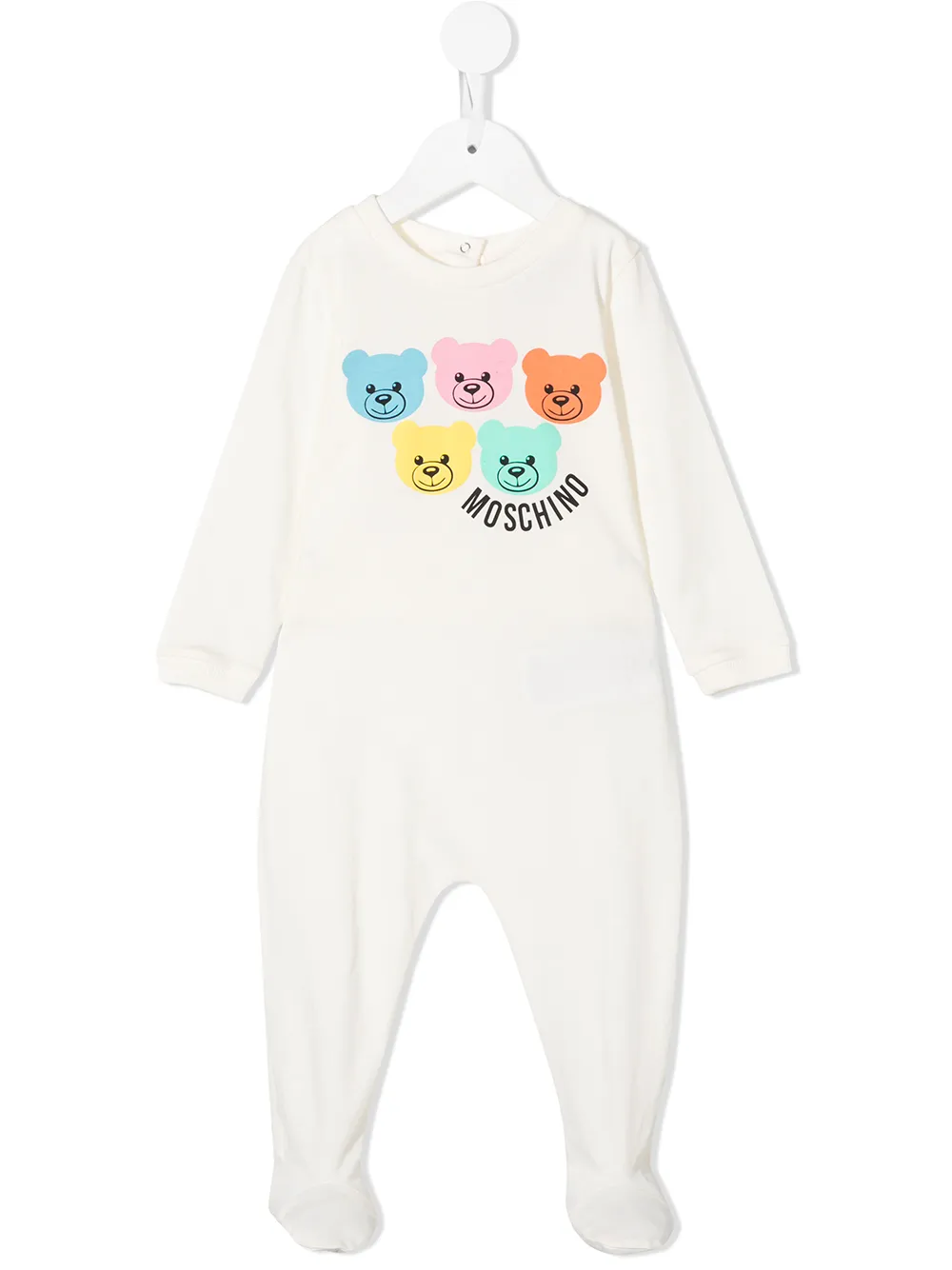 

Moschino Kids mameluco con motivo Teddy Bear - Blanco