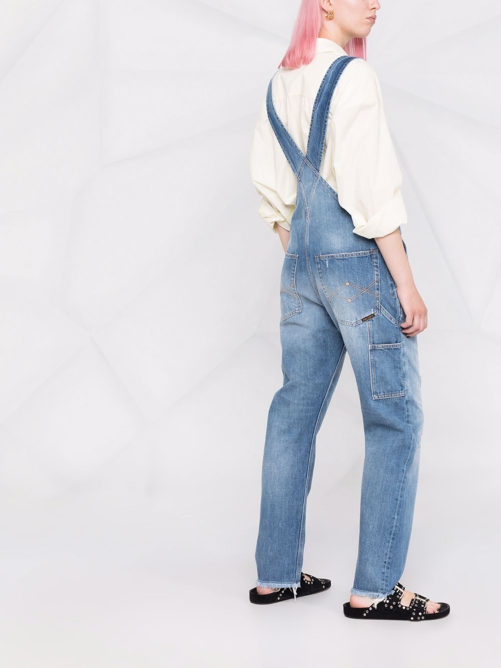 фото Washington dee cee logo-patch denim dungarees