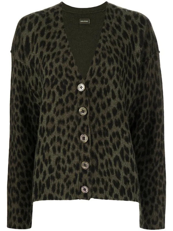 Shop Zadig\u0026Voltaire leopard-print V 