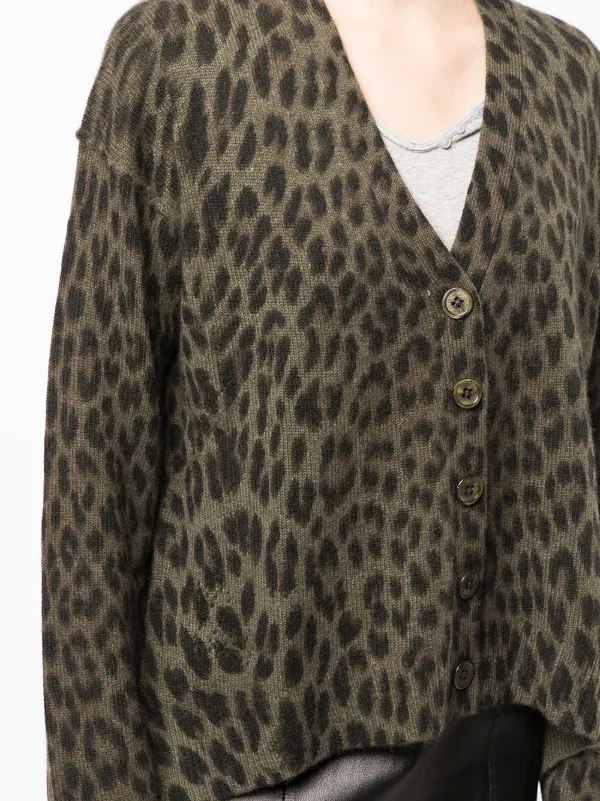 Shop Zadig\u0026Voltaire leopard-print V 