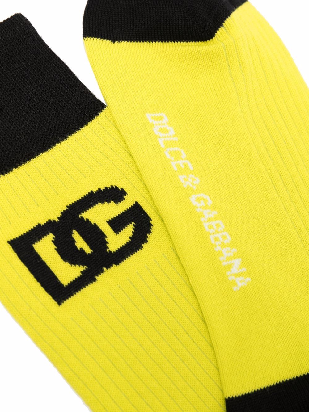 фото Dolce & gabbana носки в рубчик с логотипом