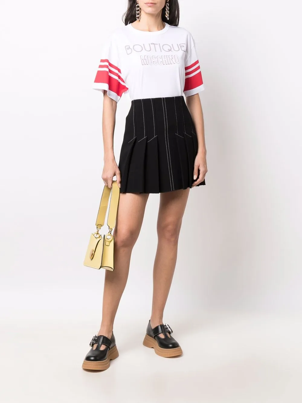 Boutique Moschino T-shirt met logoprint - Wit