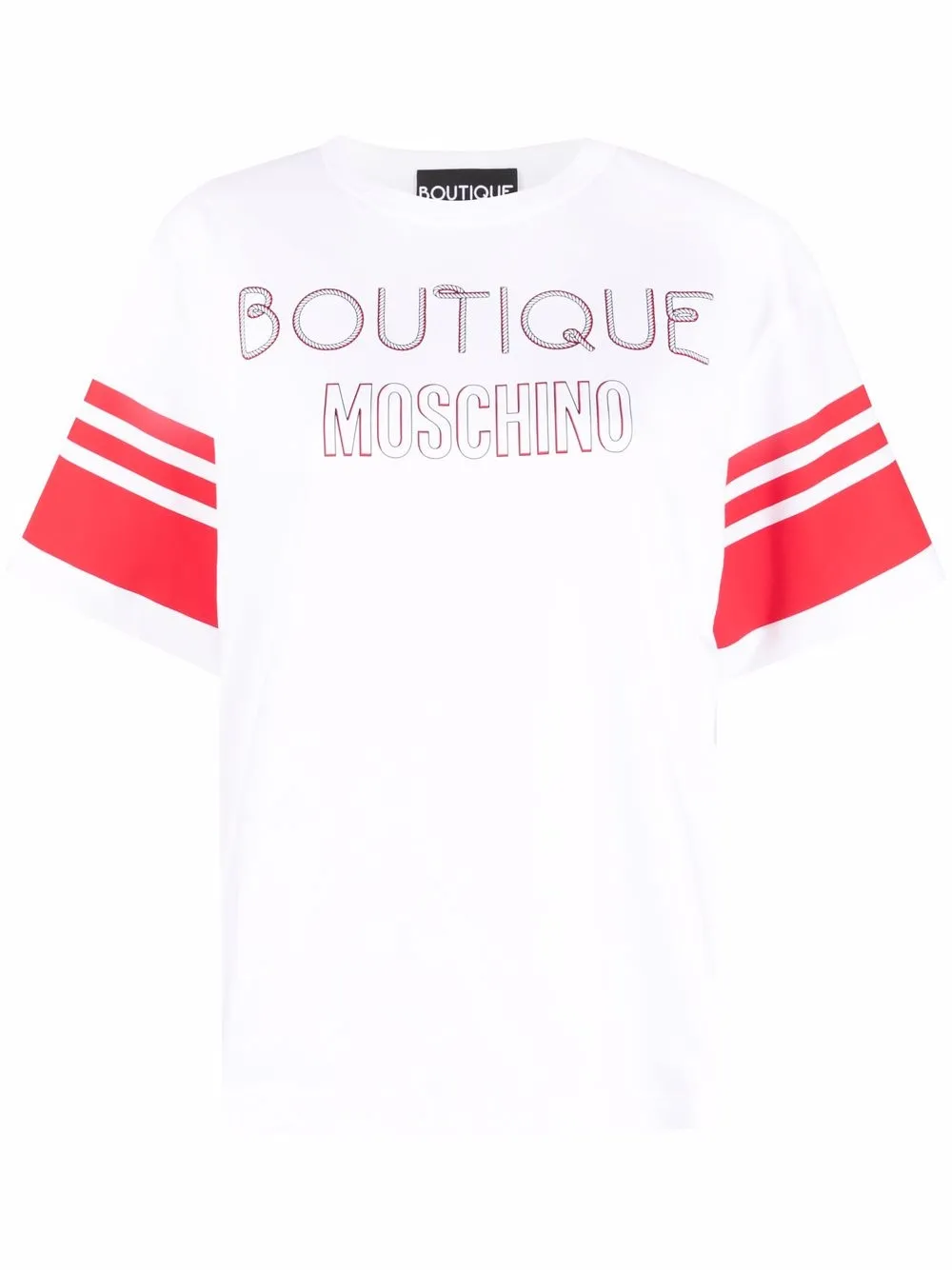 

Boutique Moschino playera con logo estampado - Blanco