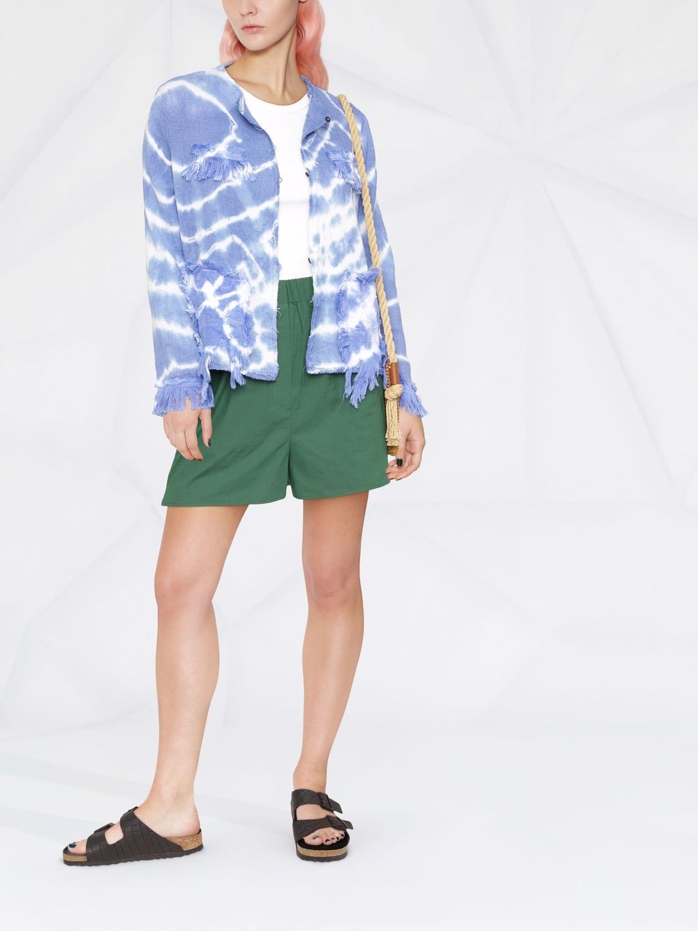 фото Avant toi tie-dye collarless jacket