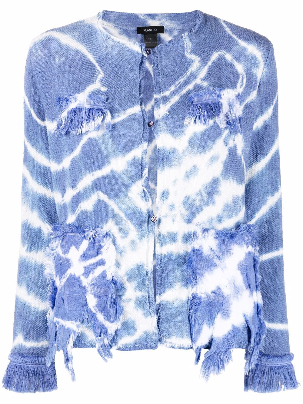 фото Avant toi tie-dye collarless jacket