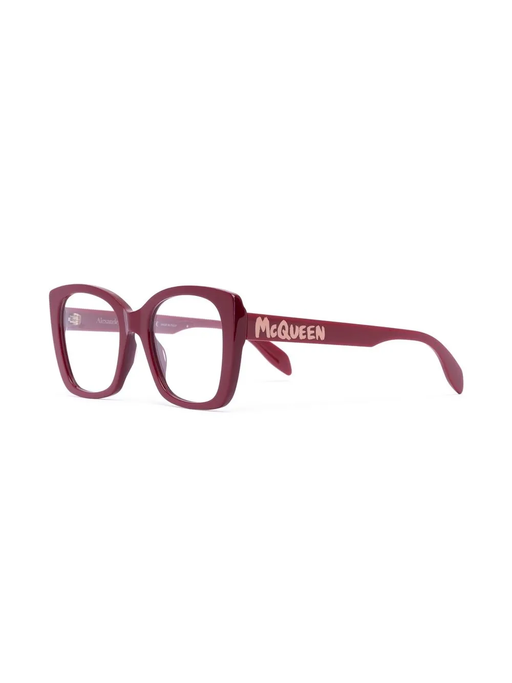 Alexander McQueen Eyewear logo-print oversize-frame glasses | Image 2