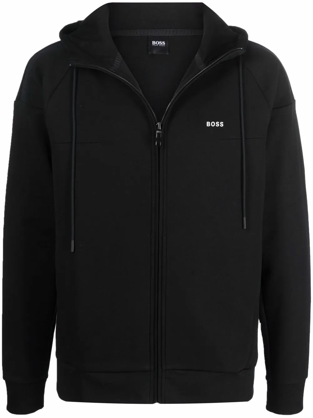 

BOSS hoodie con logo estampado - Negro