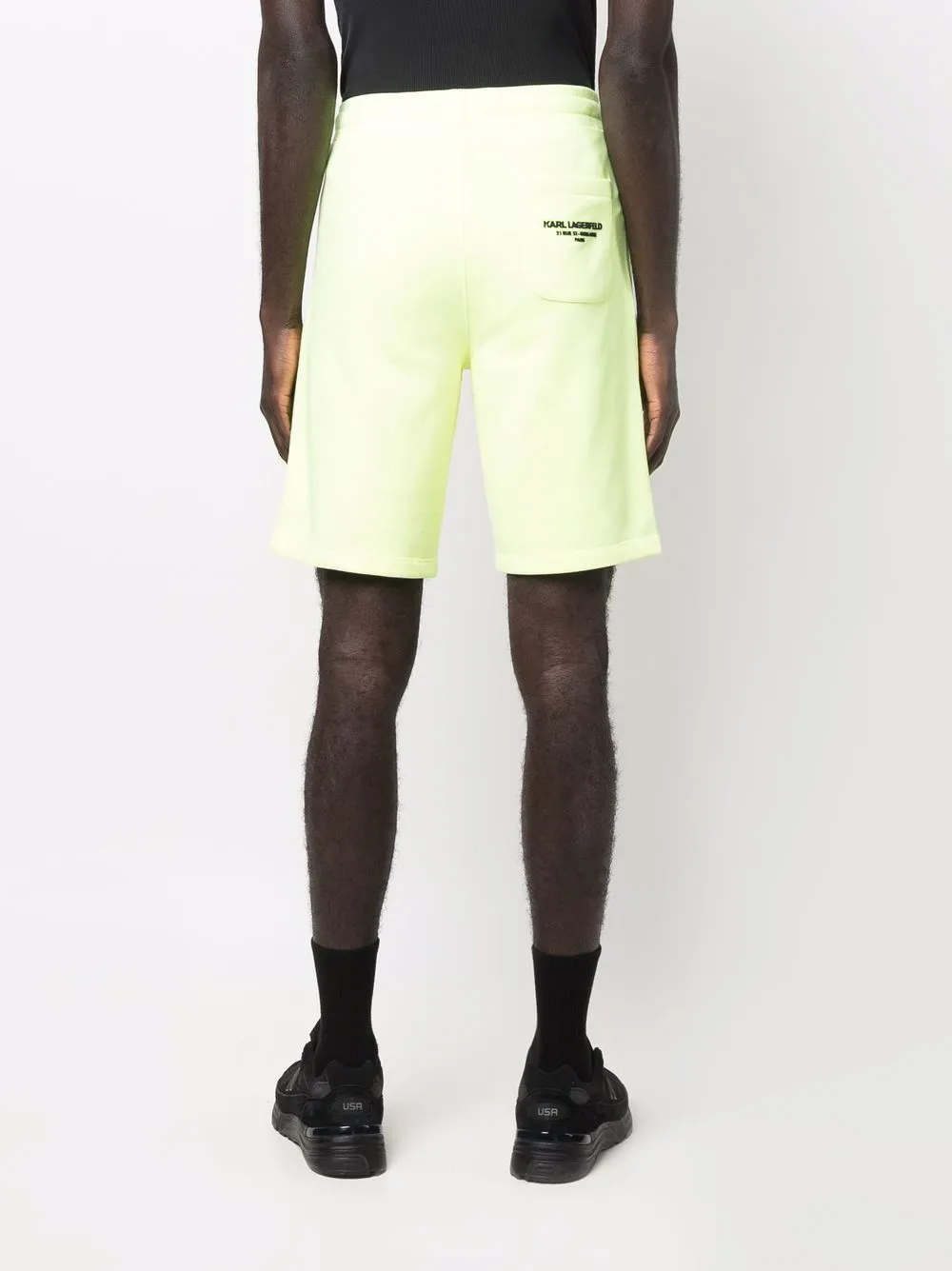 Karl Lagerfeld Trainingsbroek met trekkoord Geel