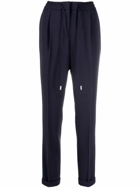 BOSS pantalones con cordones en la pretina