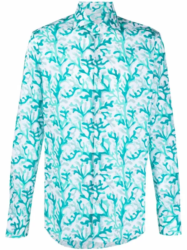 Fedeli Printed long-sleeve Shirt - Farfetch