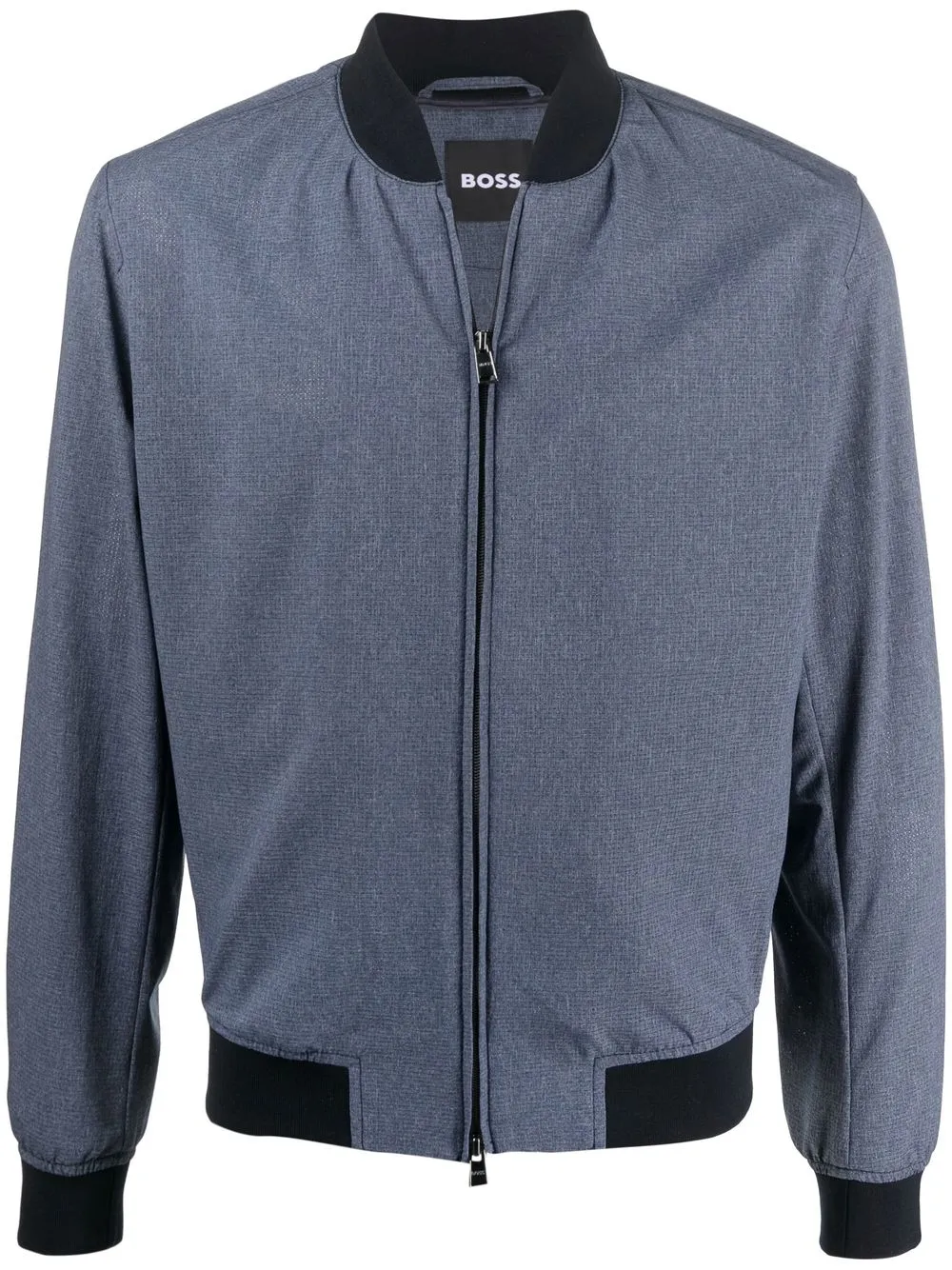 

BOSS chamarra bomber con ribete en contraste - Azul