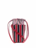 Thom Browne mini RWB-Stripe lining bucket bag - Red