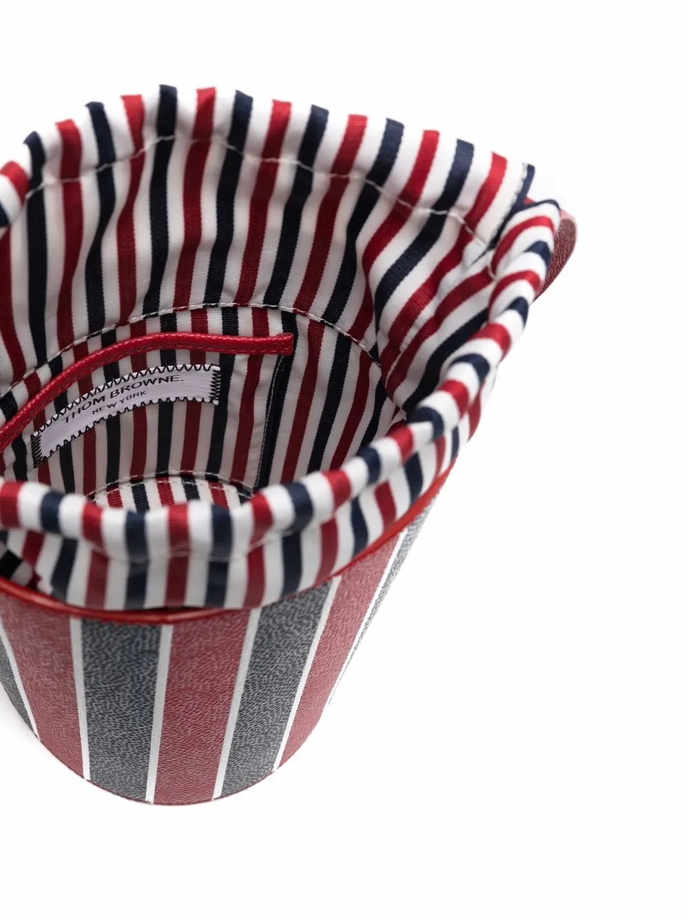 Thom Browne mini RWB-Stripe lining bucket bag | Image 5