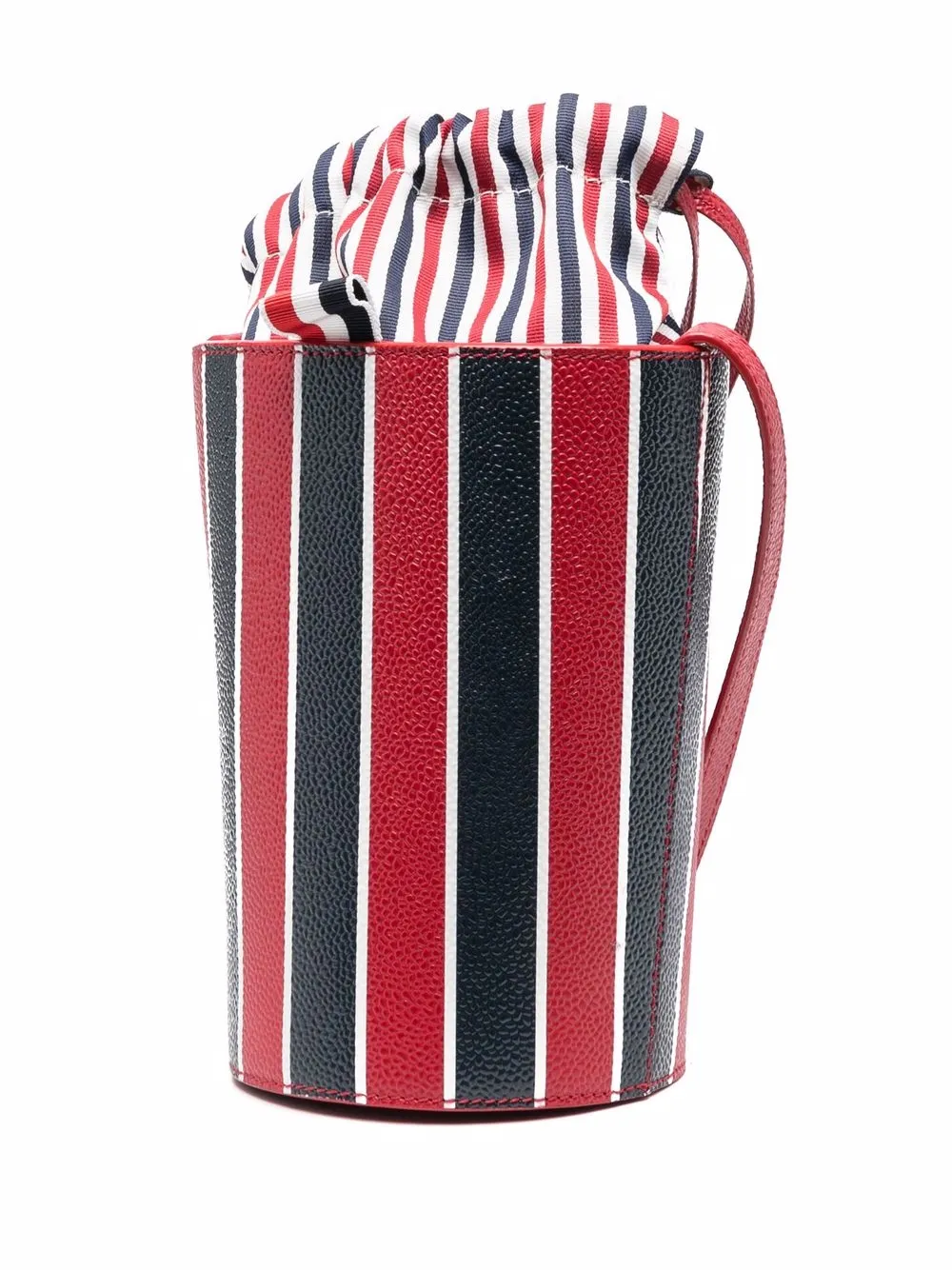 Red and white striped on sale bag