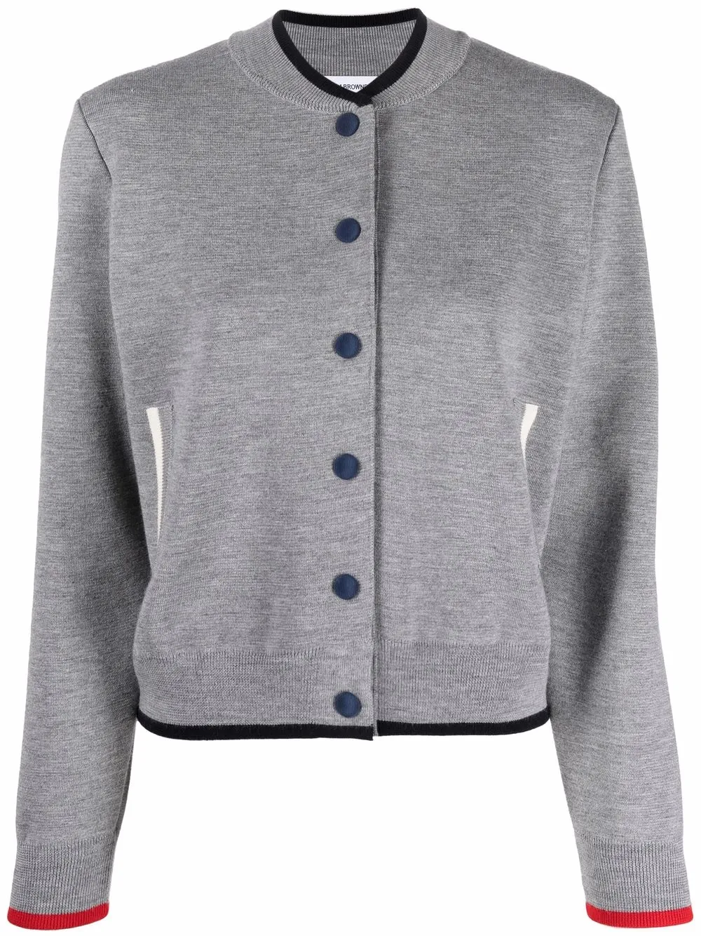 

Thom Browne chamarra bomber Milano Stitch - Gris