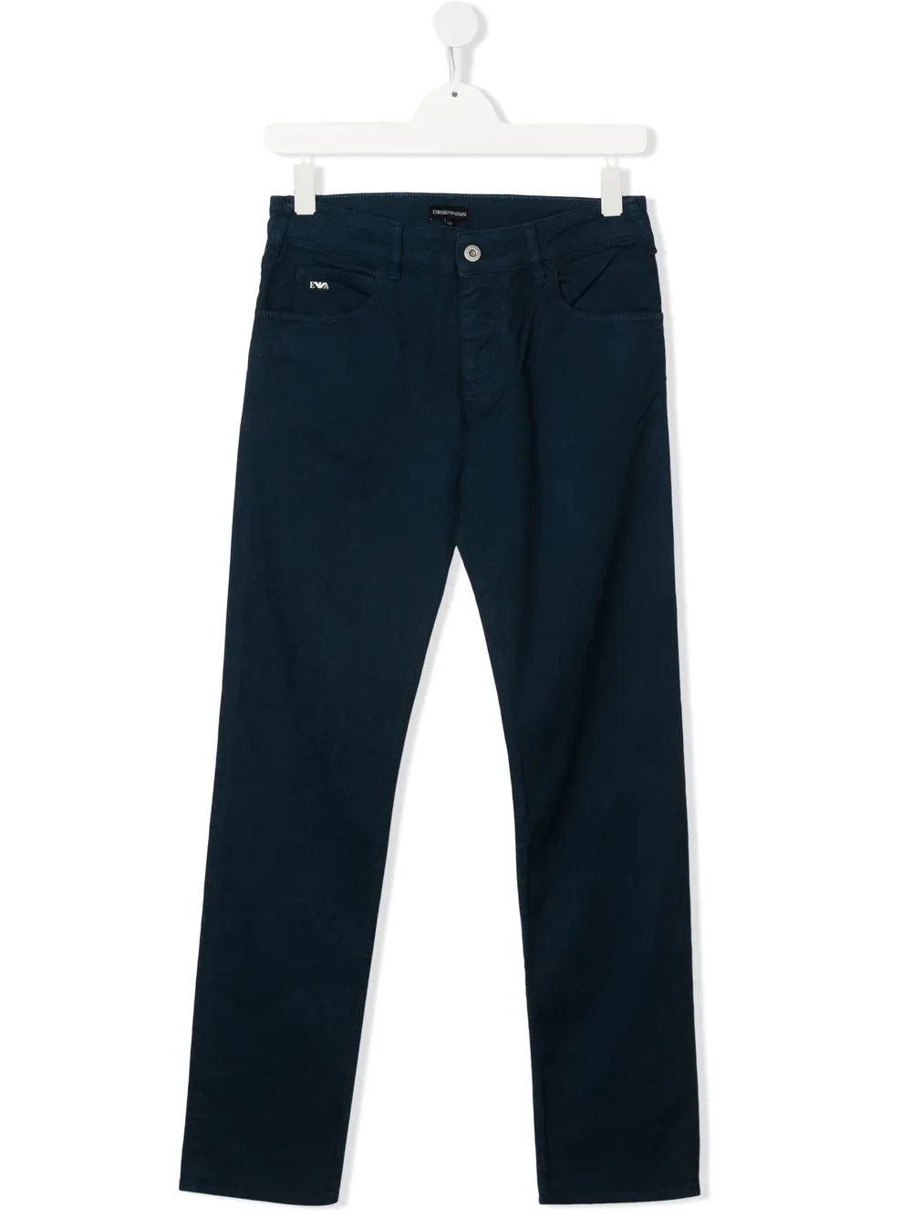 

Emporio Armani Kids skinny jeans con cinco bolsillos - Azul