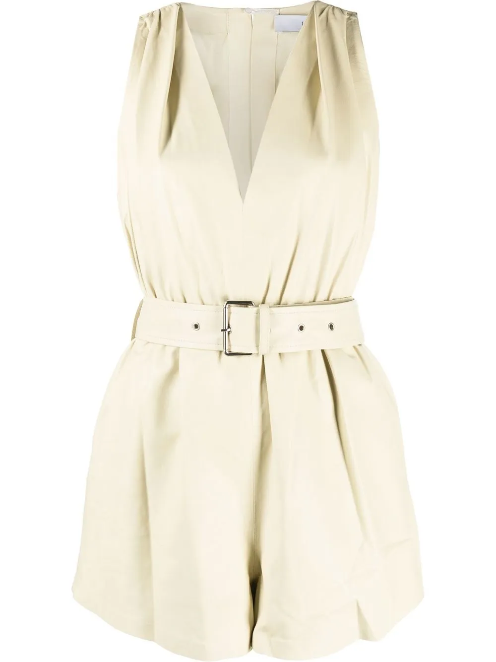 

IRO V-neck belted playsuit - Yellow