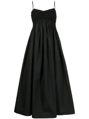 ブラック系,S【2021春夏新作】 新品 Cecilie Bahnsen セシリーバンセン 古典 Bahnsen Cecilie 新品 セシリーバンセン DRESS EMMI ひざ丈ワンピース