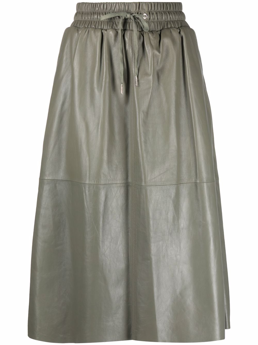 

STAND STUDIO leather midi skirt - Green