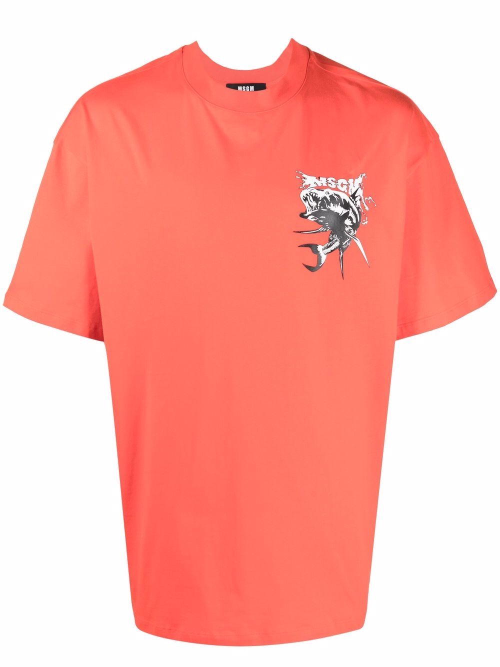 

MSGM camiseta con estampado Fish - Naranja