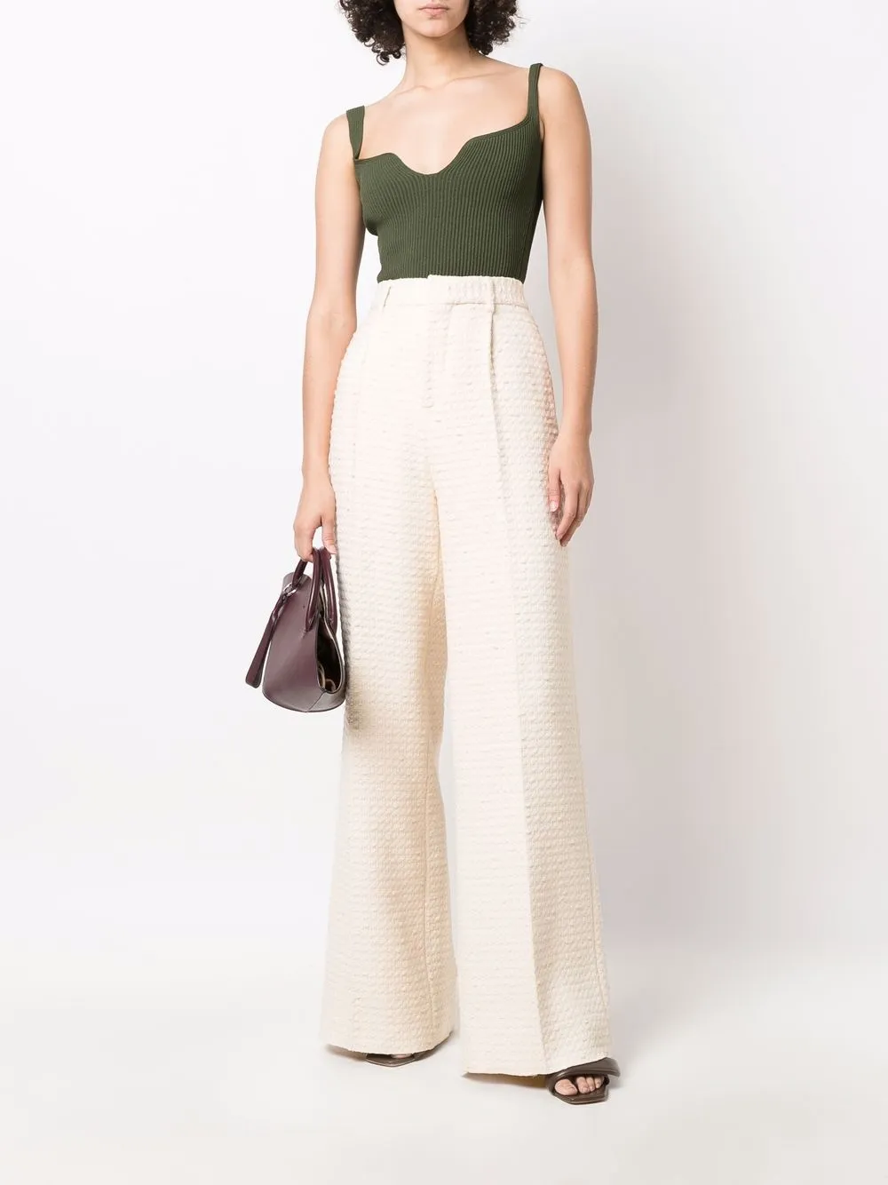 AMIRI High waist broek - Beige