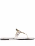 Tory Burch Ciabatte Miller metallic-effect sandals - Gold