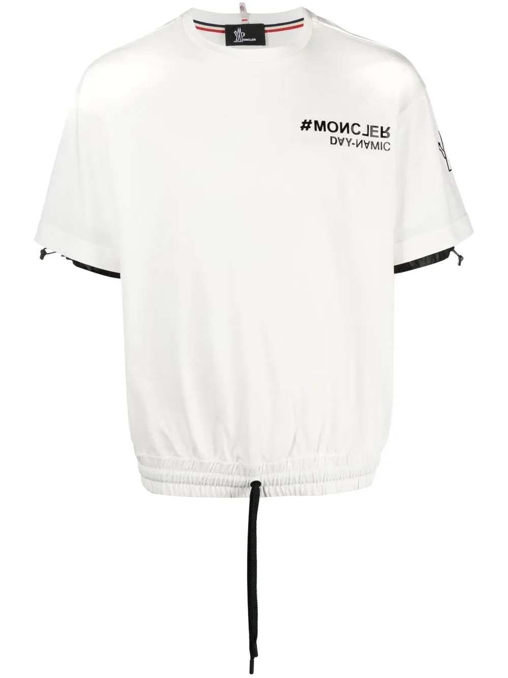 

Moncler Grenoble playera con logo en relieve - Blanco