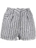 IRO Honza striped shorts - Black