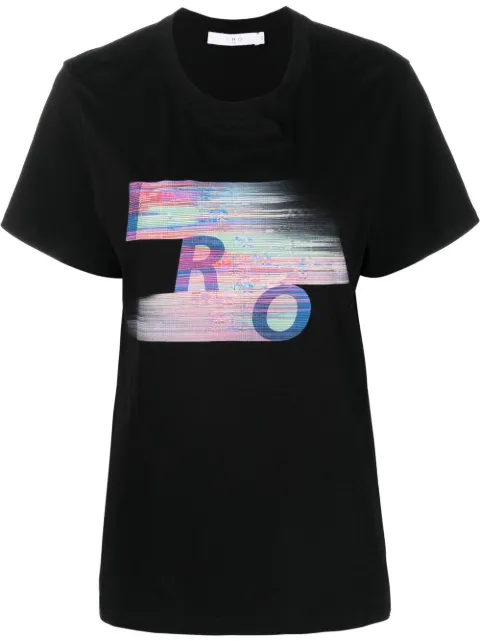 IRO playera con logo gráfico estampado