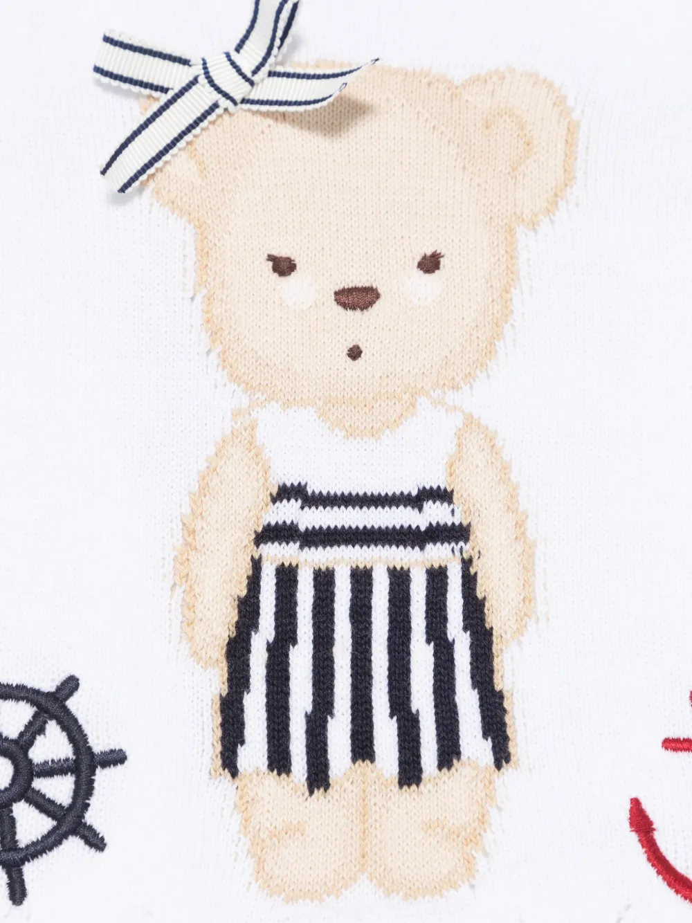 Patachou Trui met beerprint Wit
