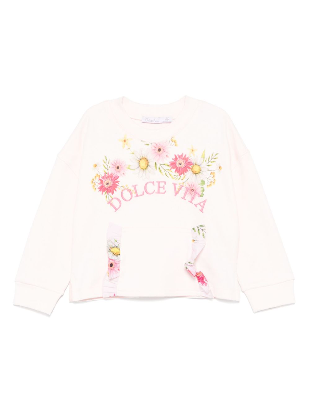 Patachou floral-print sweatshirt - Pink