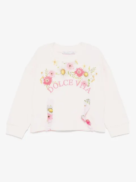 Patachou floral-print sweatshirt