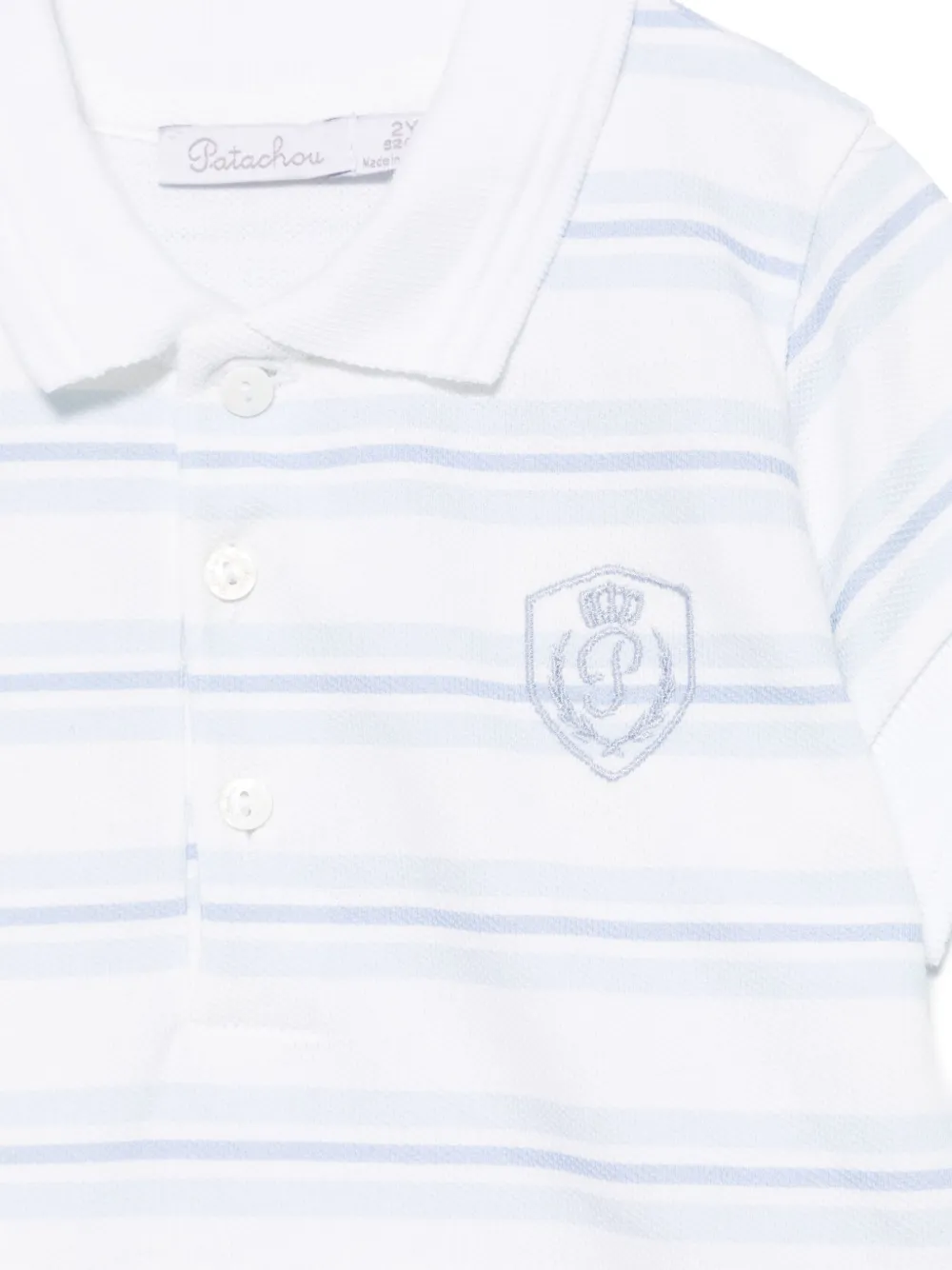 Patachou Gestreept poloshirt Blauw