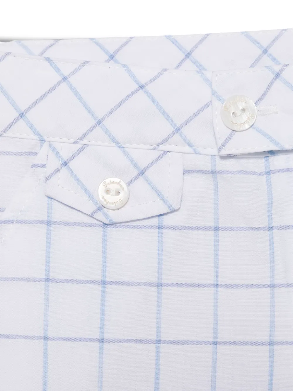 Patachou Checked Shorts In Blue