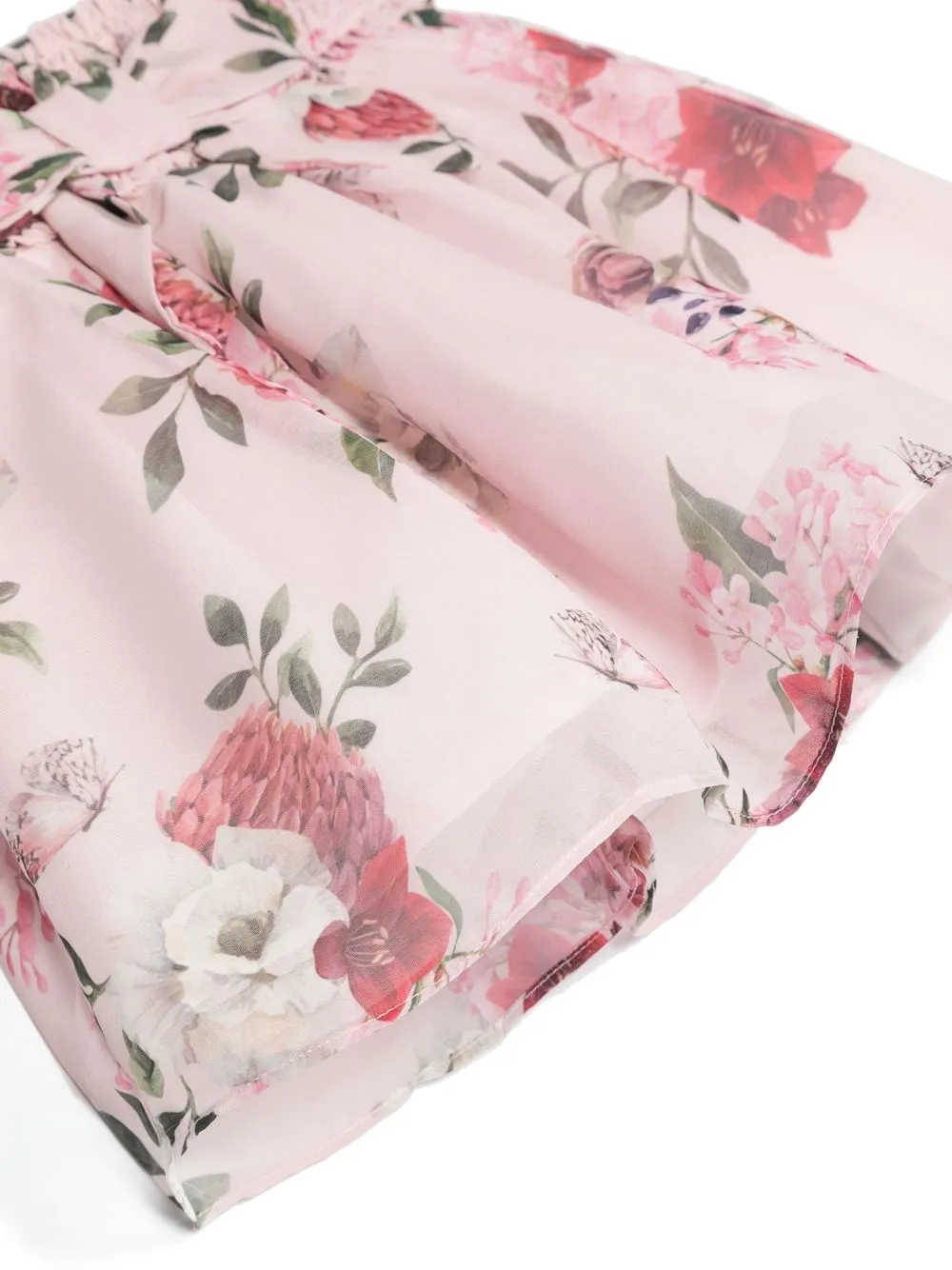  Patachou Chiffonrock Mit Blumenmuster   Rosa 