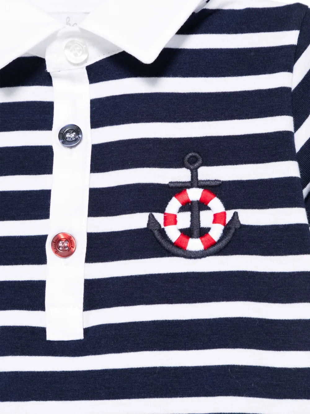 Patachou Gestreept poloshirt Blauw