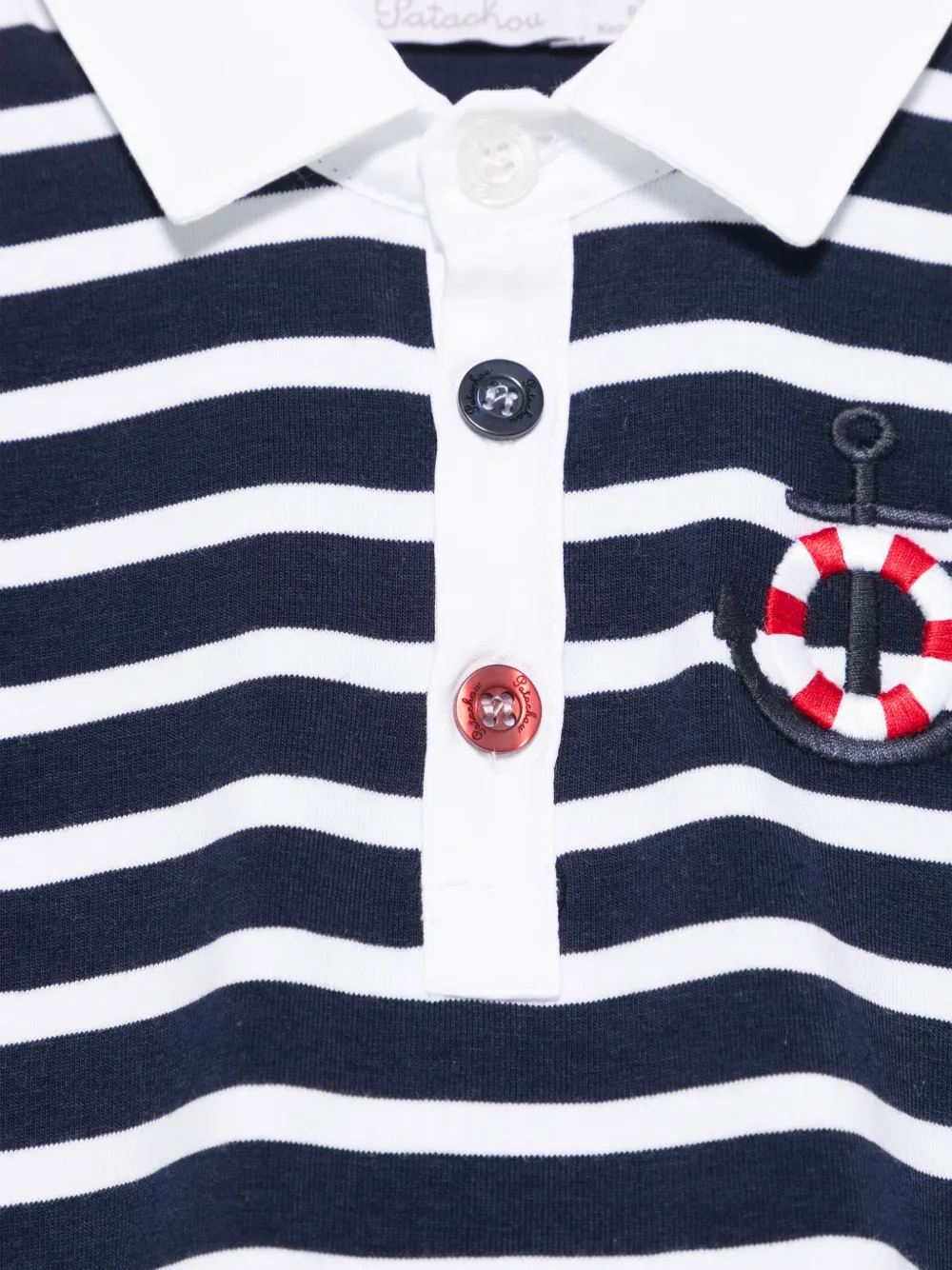 Patachou Gestreept poloshirt Blauw