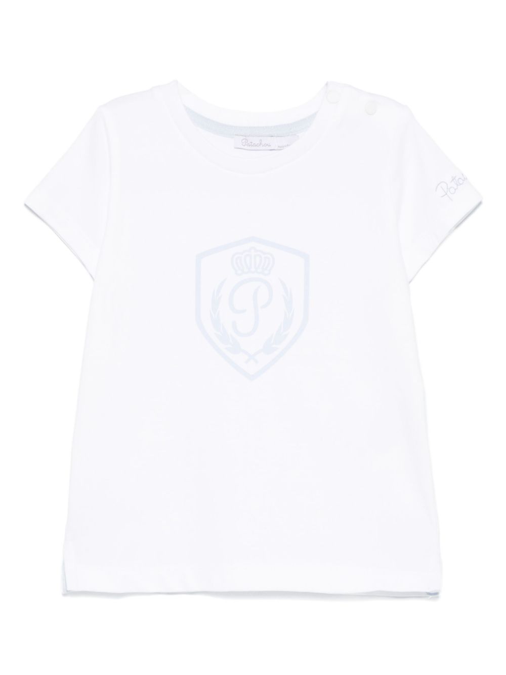 Patachou logo-print T-shirt - White