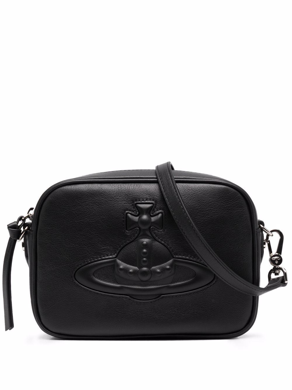 

Vivienne Westwood bolsa crossbody con logo en relieve - Negro