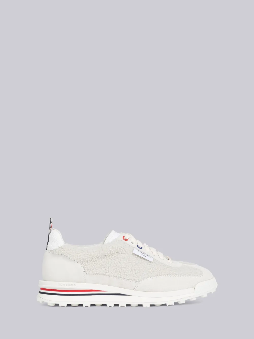 Thom Browne Mesh-detail Tech Runner Sneakers In Neutrals