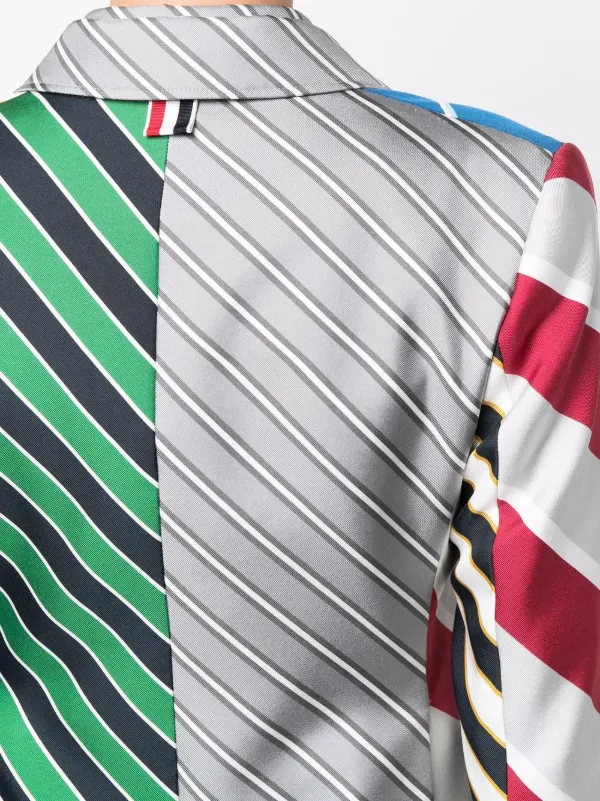 ■Thom Browne■シングル ストライプ コットンジャケット Thom Browne ストライプ ジャケット | マルチカラー | FARFETCH JP