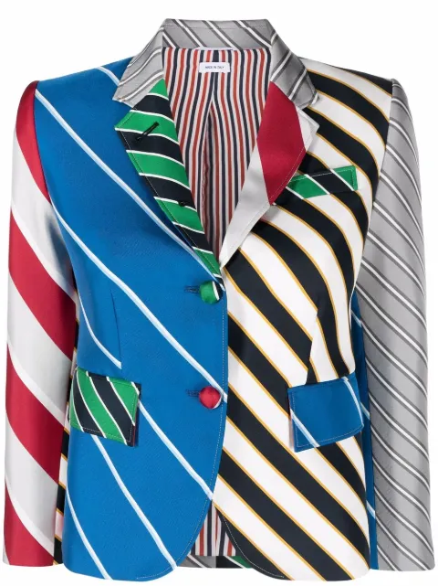 Thom Browne multi stripe-print blazer