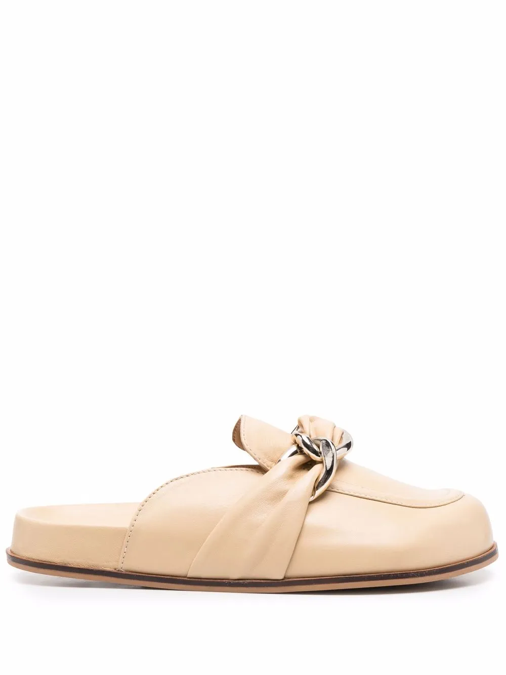 

TWINSET logo-plaque slip-on mules - Neutrals