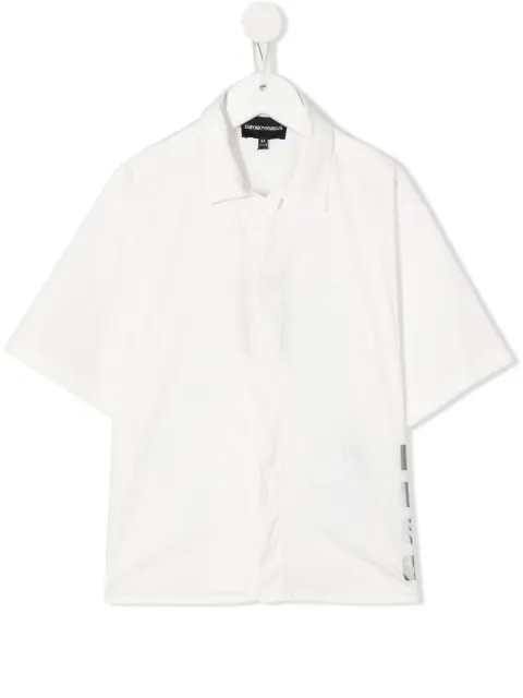 Emporio Armani Kids logo-print short-sleeved shirt 