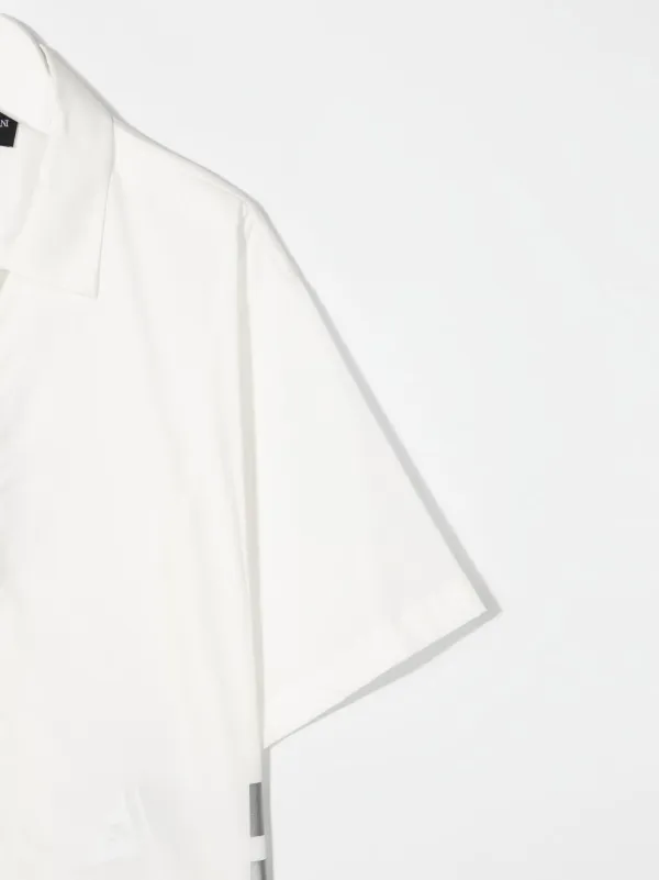 Emporio Armani Kids Chemise à Logo Imprimé Blanc FARFETCH TN