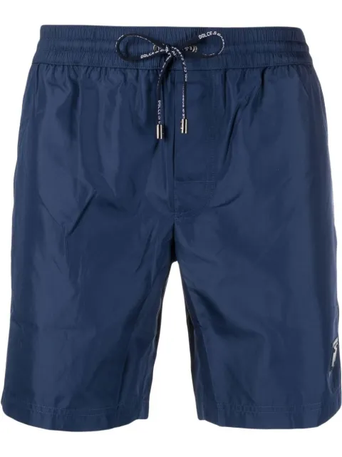 Dolce & Gabbana logo-patch swim shorts