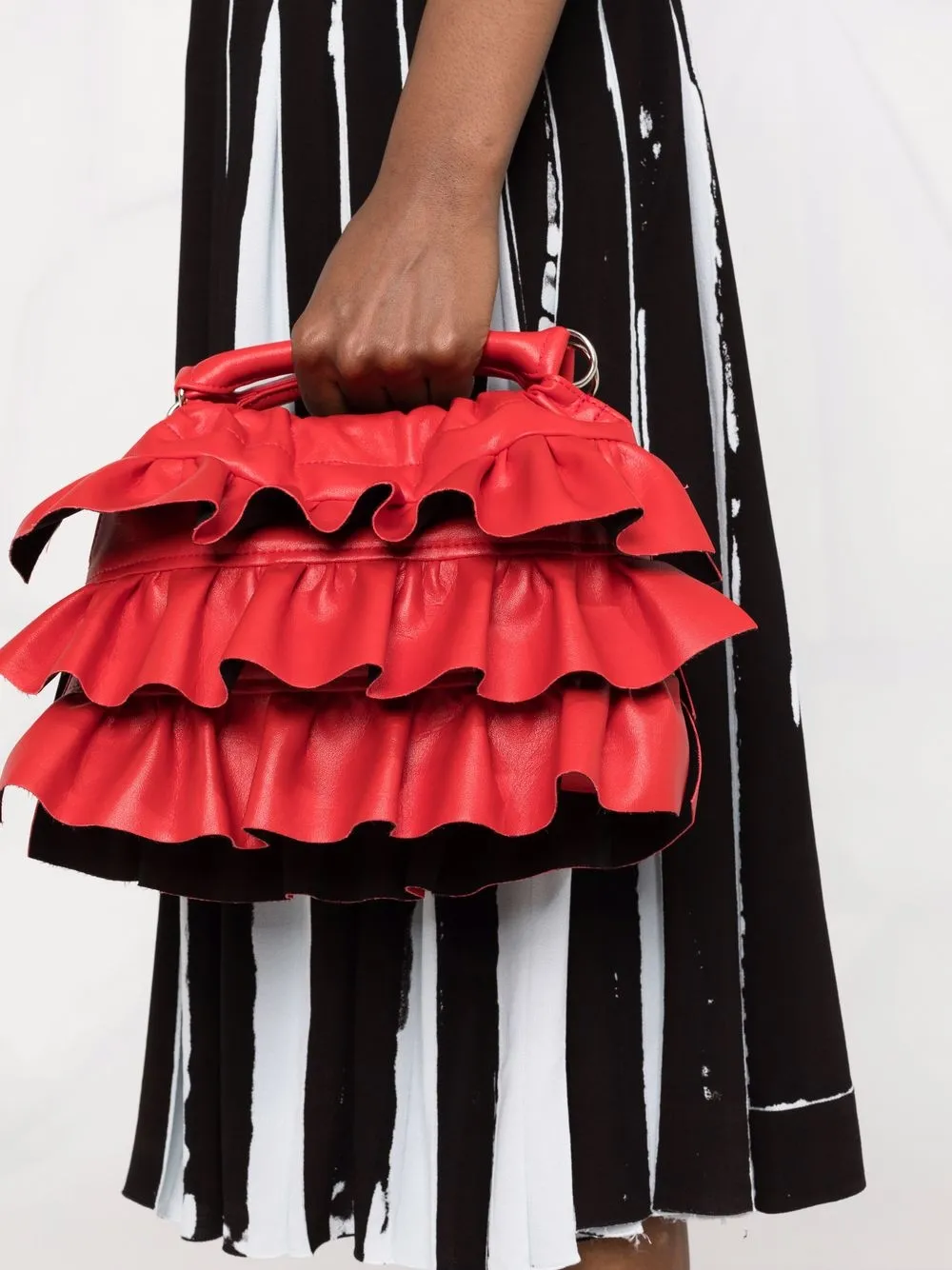 фото Comme des garçons girl маленькая сумка-тоут с оборками