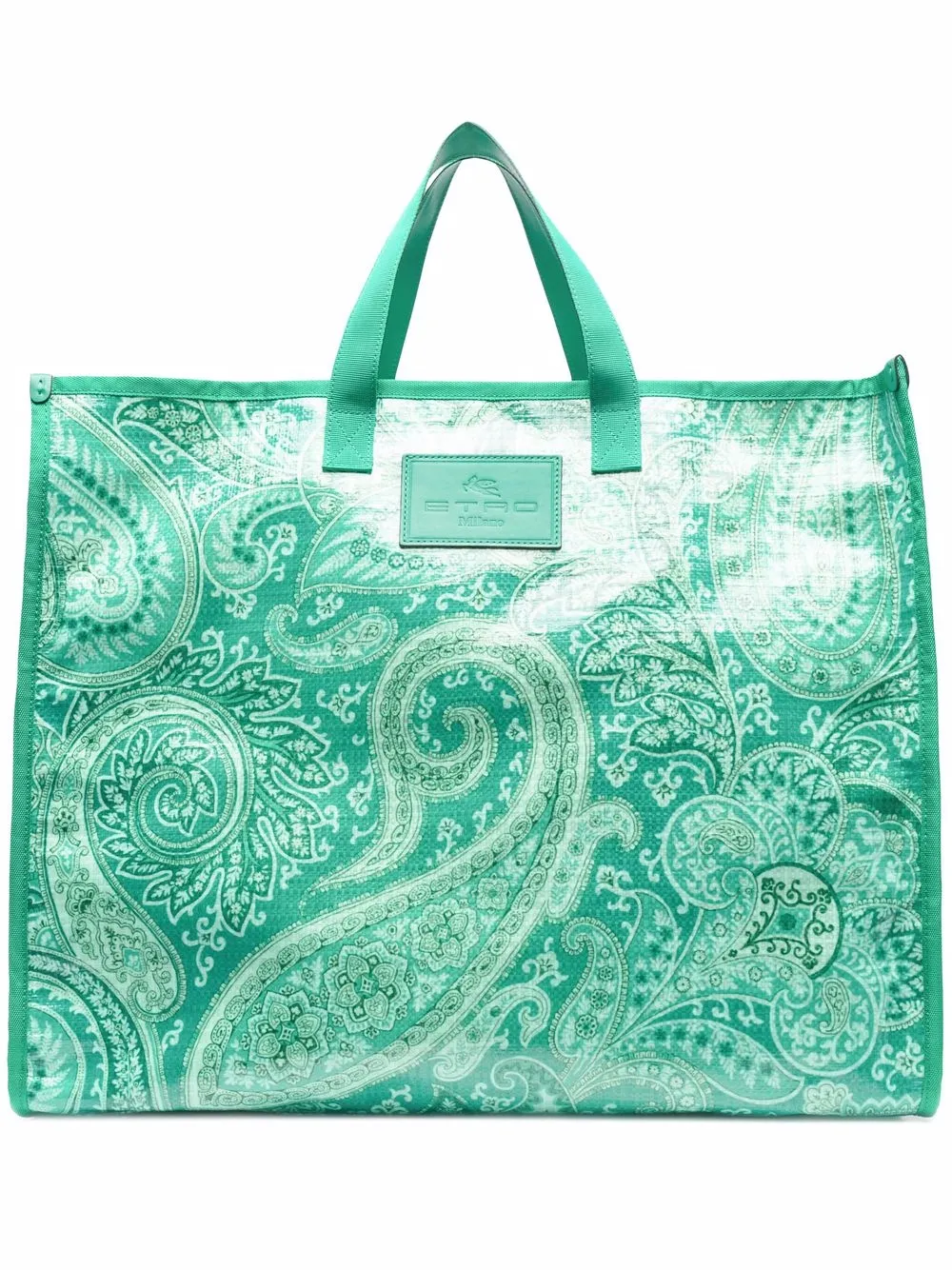 

ETRO tote con estampado de cachemira - Verde