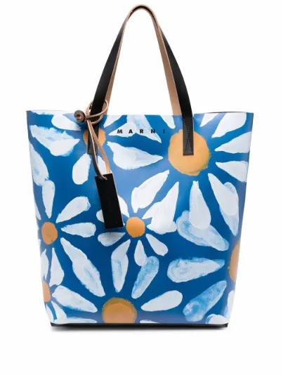 flower print tote bag